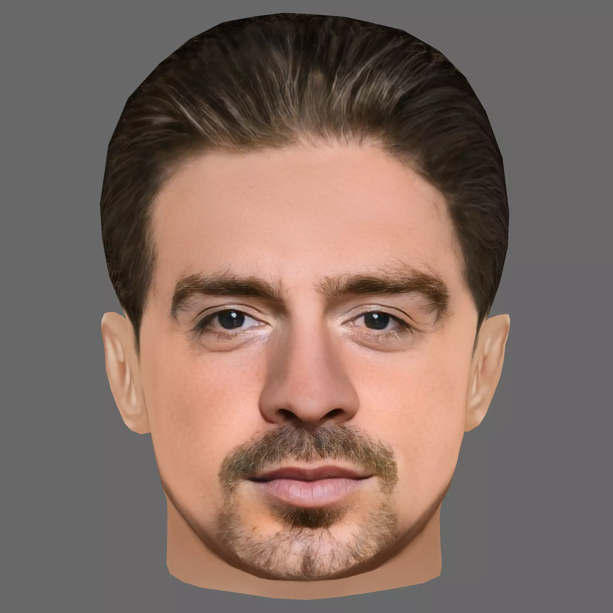 Jack Grealish Head - Low poly head for game Low-poly Low-poly 3D model_0