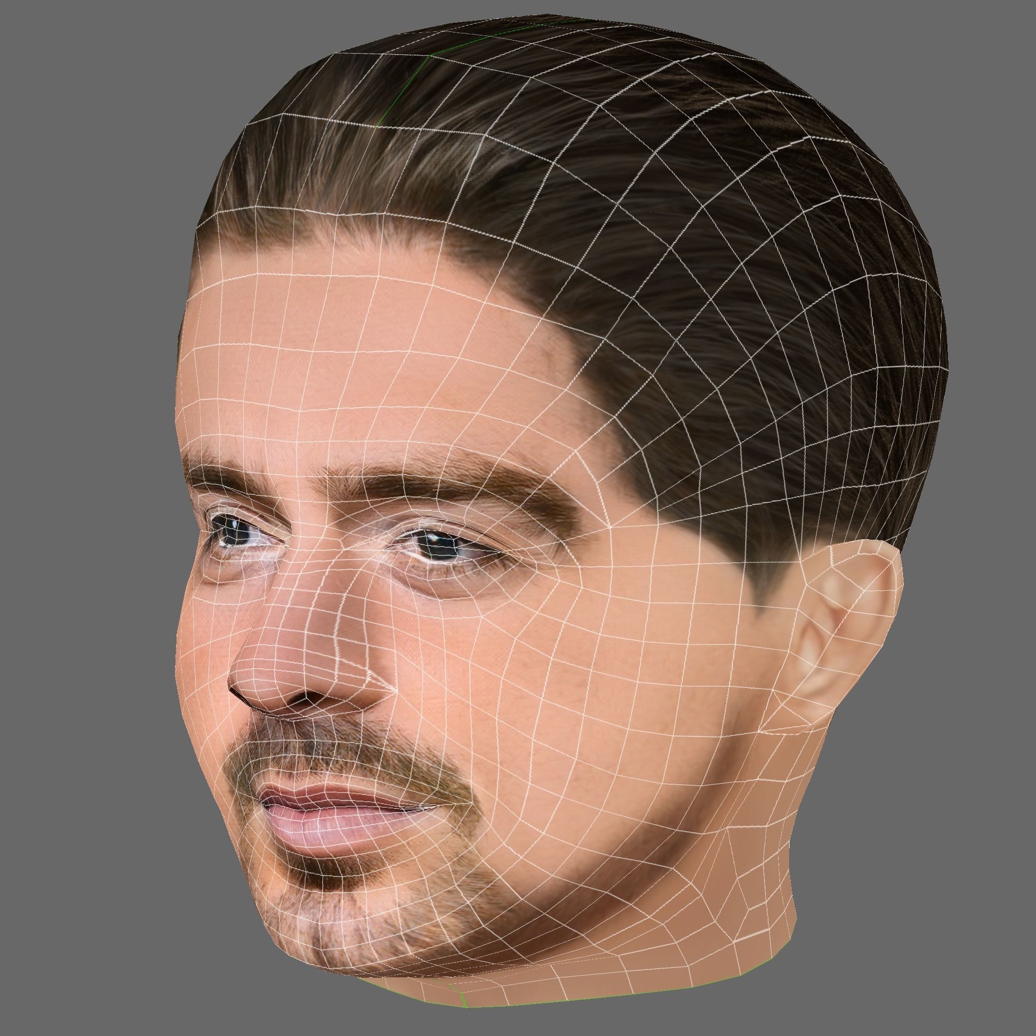 Jack Grealish Head - Low poly head for game Low-poly Low-poly 3D model_7