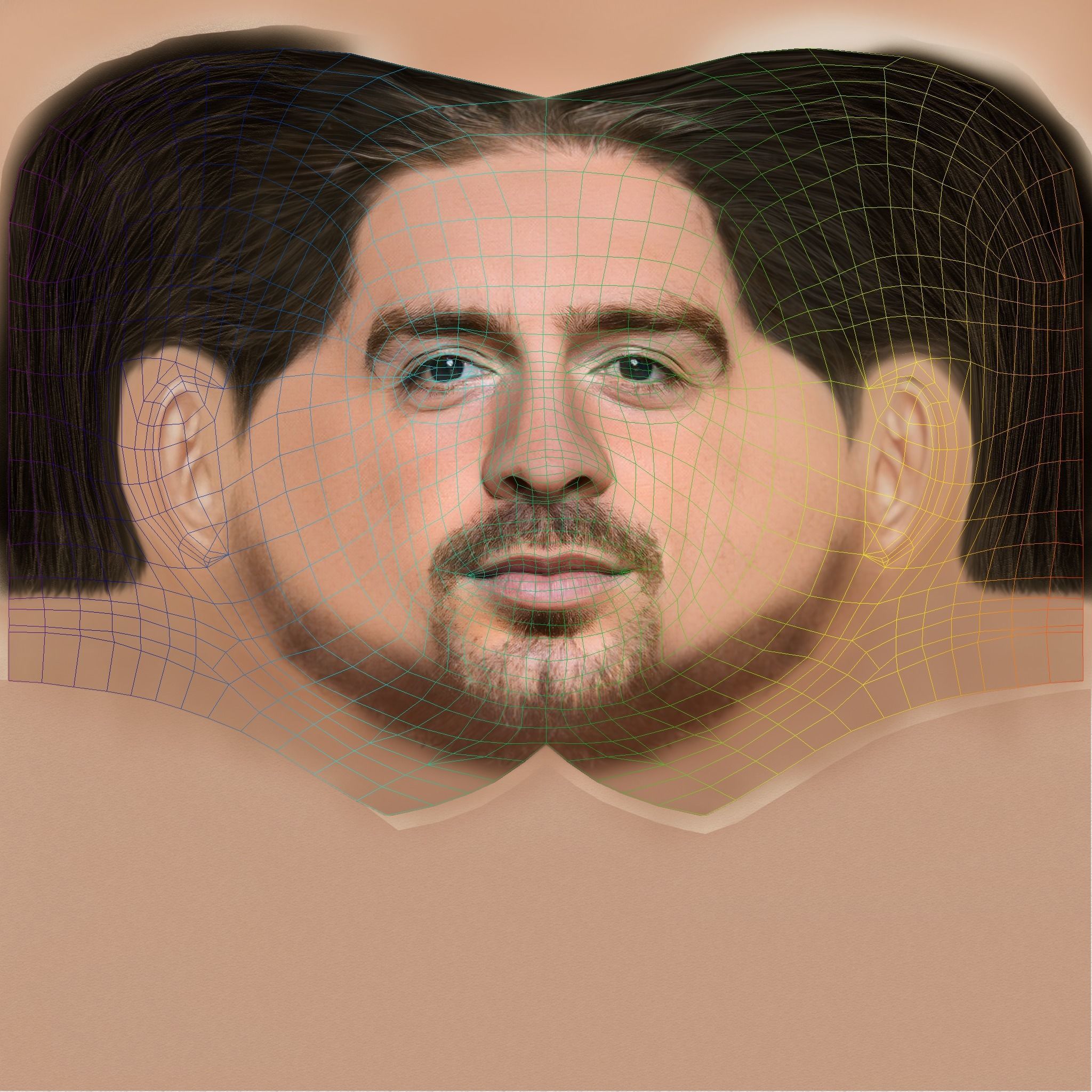 Jack Grealish Head - Low poly head for game Low-poly Low-poly 3D model_8