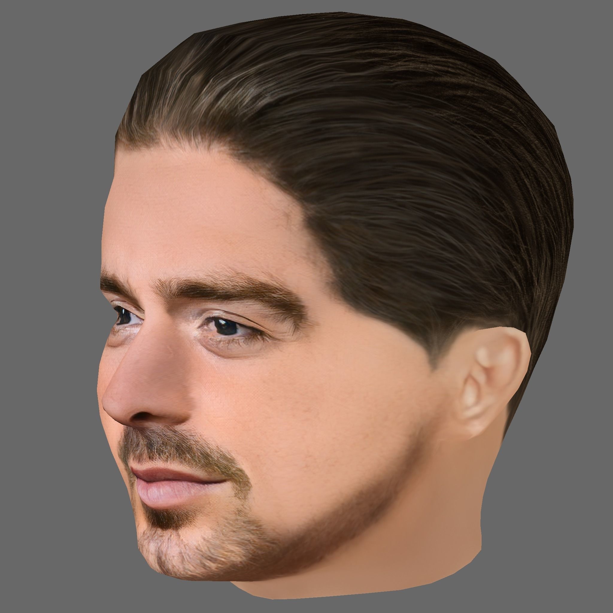 Jack Grealish Head - Low poly head for game Low-poly Low-poly 3D model_1
