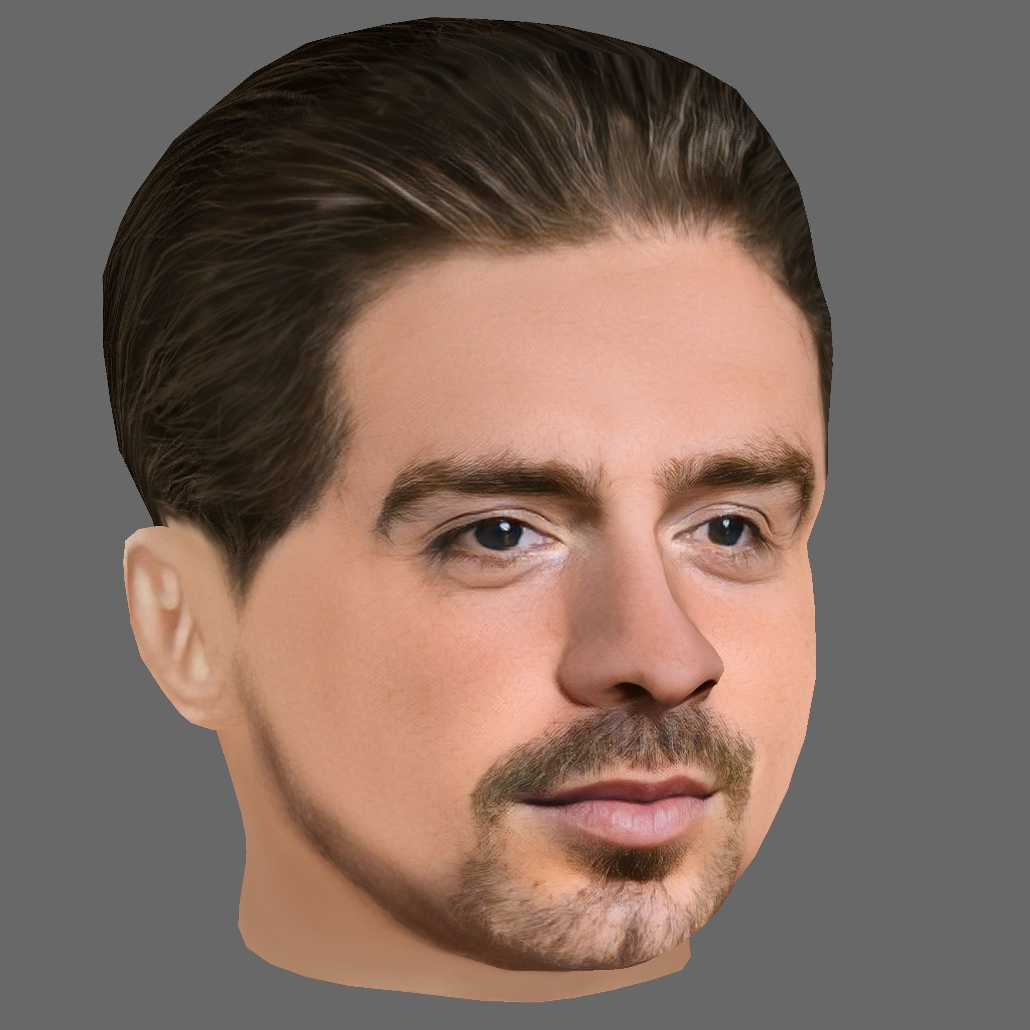 Jack Grealish Head - Low poly head for game Low-poly Low-poly 3D model_6