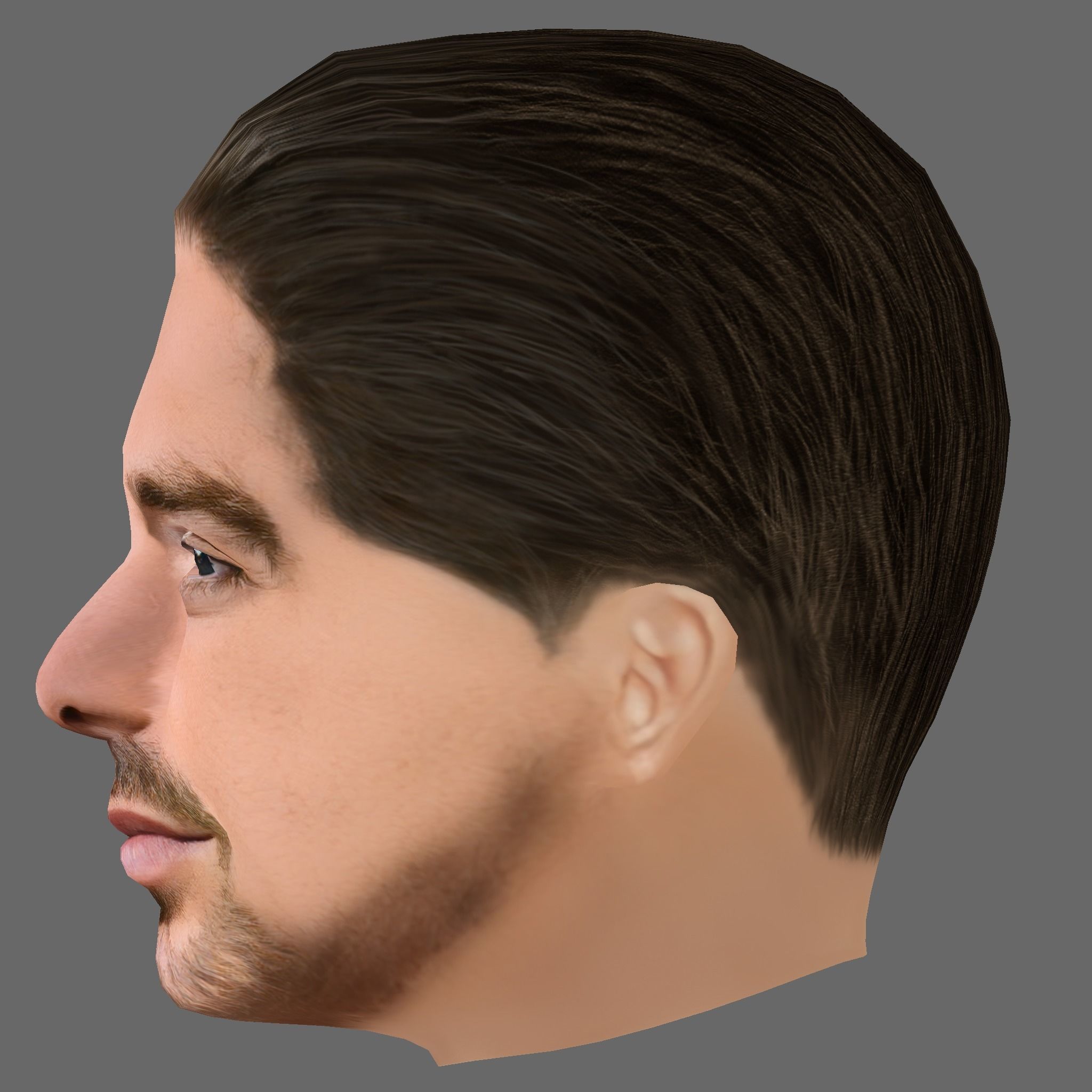 Jack Grealish Head - Low poly head for game Low-poly Low-poly 3D model_2