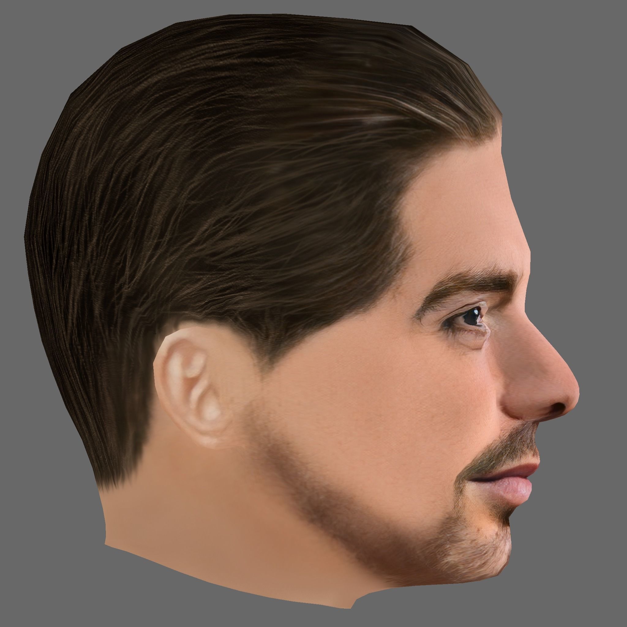 Jack Grealish Head - Low poly head for game Low-poly Low-poly 3D model_5