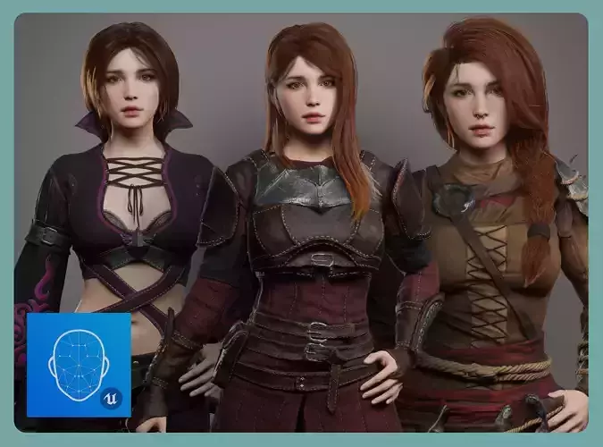 Fantasy girls warriors collection 