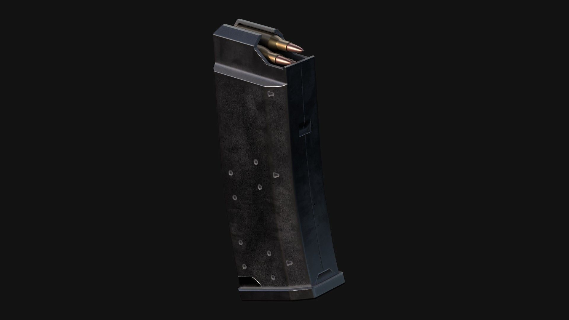 MR-15 Assault Rifle Low-poly 3D model_14