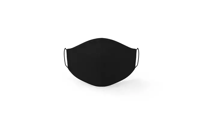Medical face mask black v1