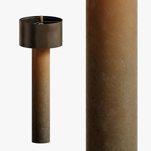 Global Views Tortoise Drum Floor Lamp 3D model