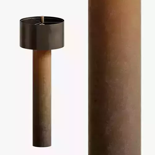 Global Views Tortoise Drum Floor Lamp