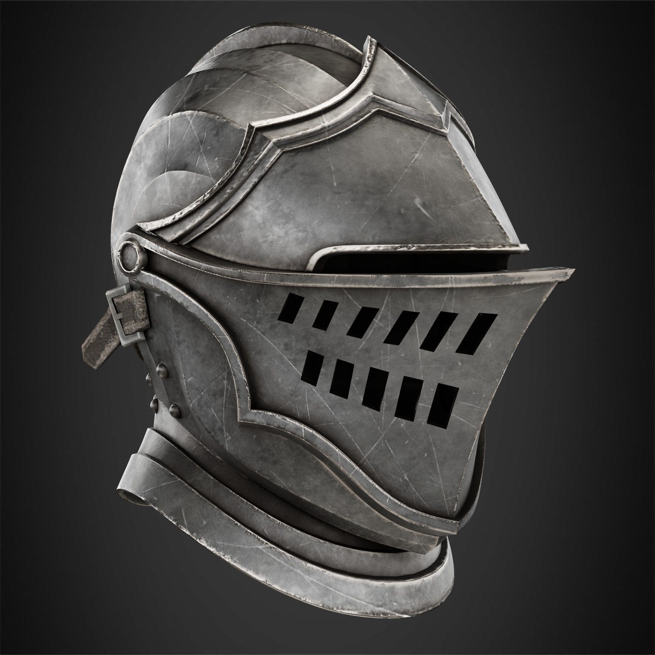 Dark Souls Elite Knight Helmet for Cosplay 3D print model_9
