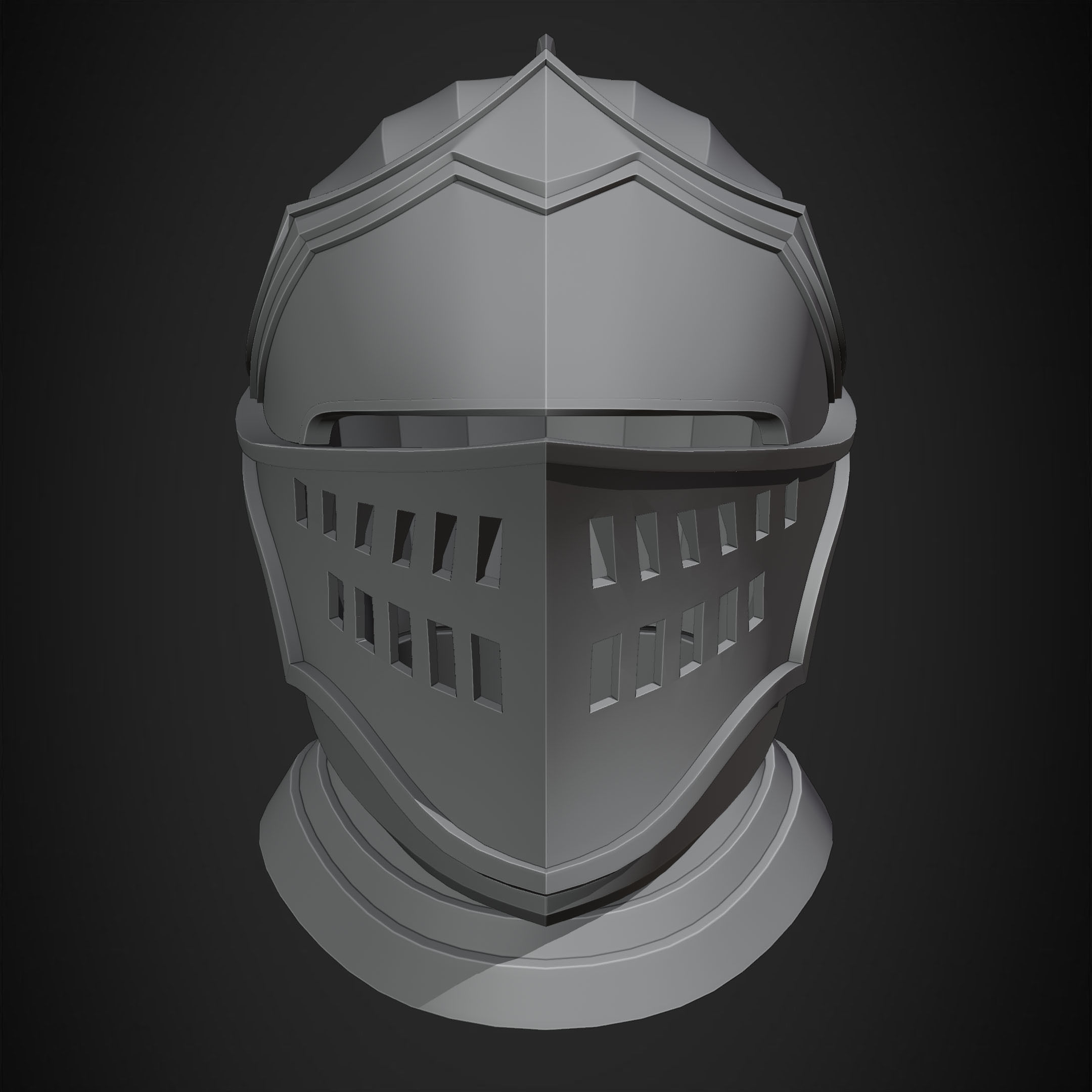 Dark Souls Elite Knight Helmet for Cosplay 3D print model_15