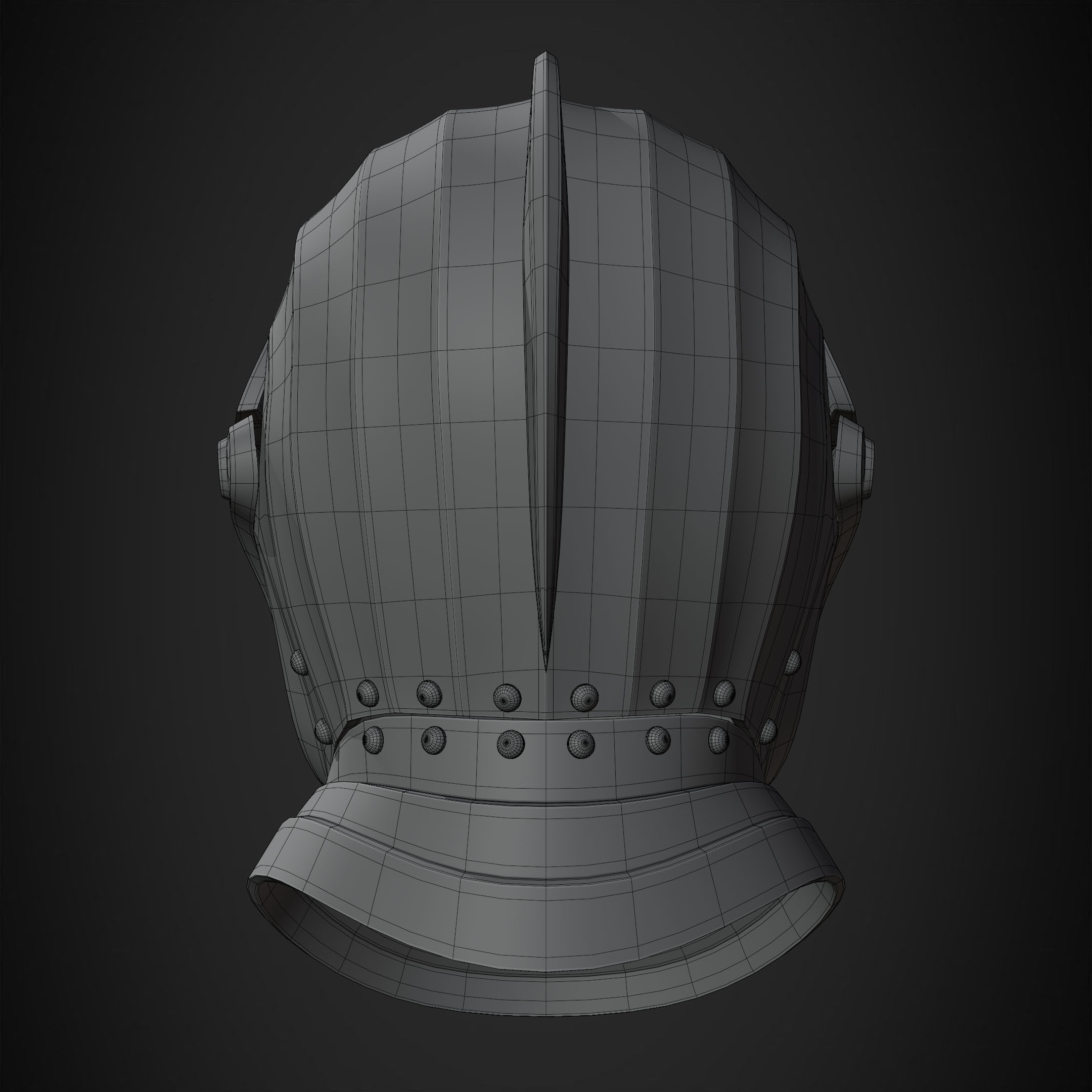 Dark Souls Elite Knight Helmet for Cosplay 3D print model_22