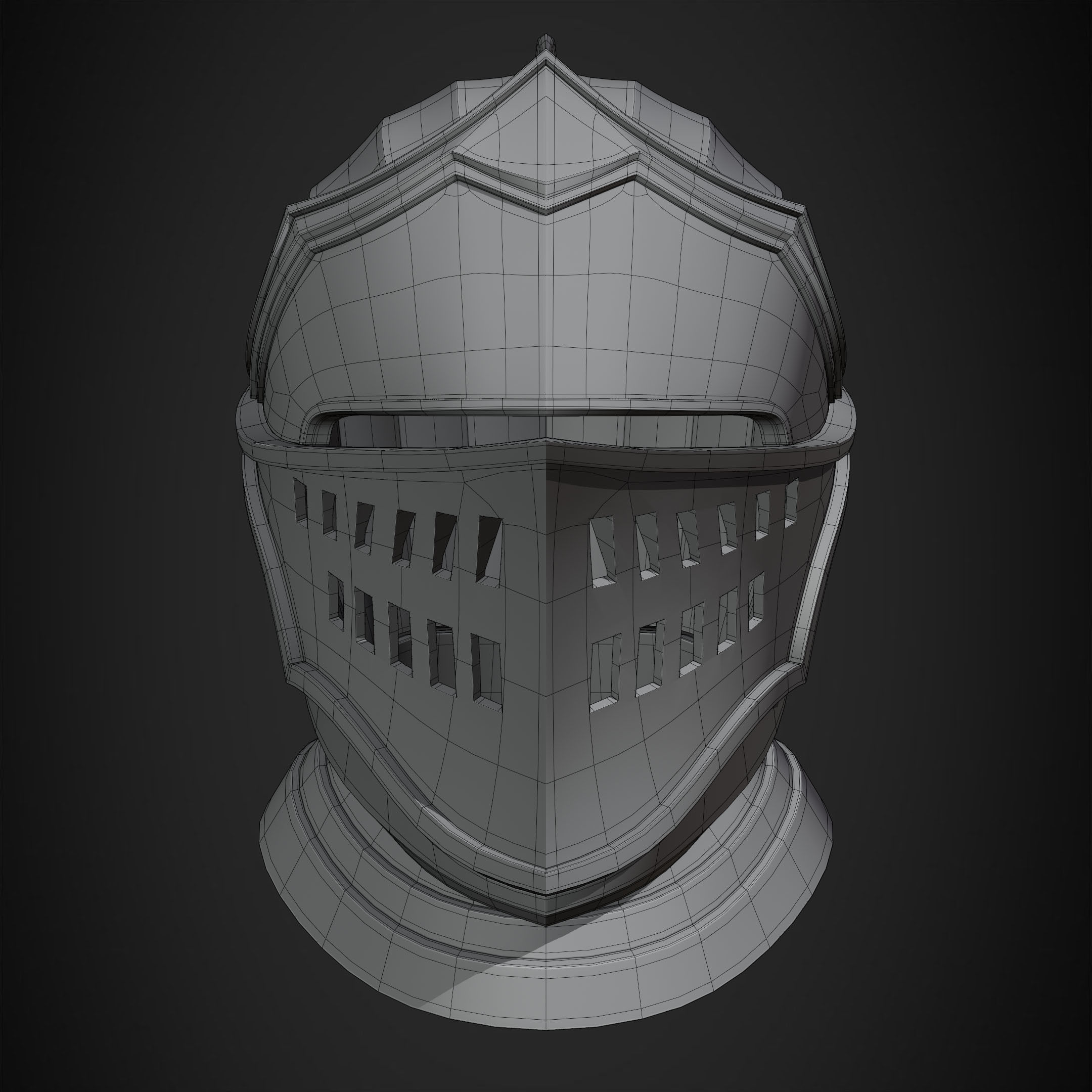 Dark Souls Elite Knight Helmet for Cosplay 3D print model_14