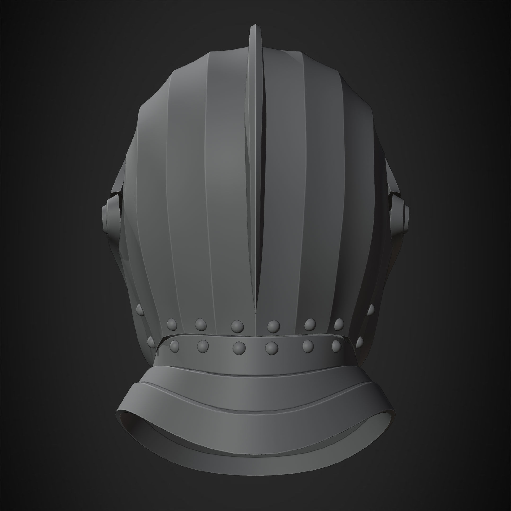Dark Souls Elite Knight Helmet for Cosplay 3D print model_23