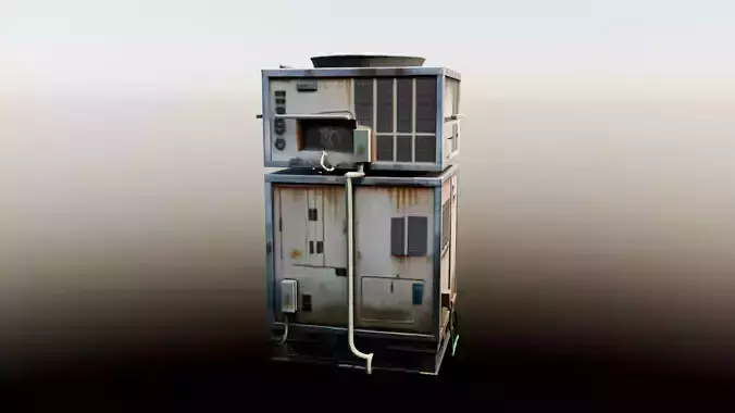 Street air conditioning 3D model