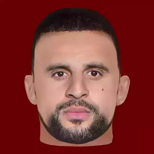 Kyle Walker Head - Low poly head for game Low-poly