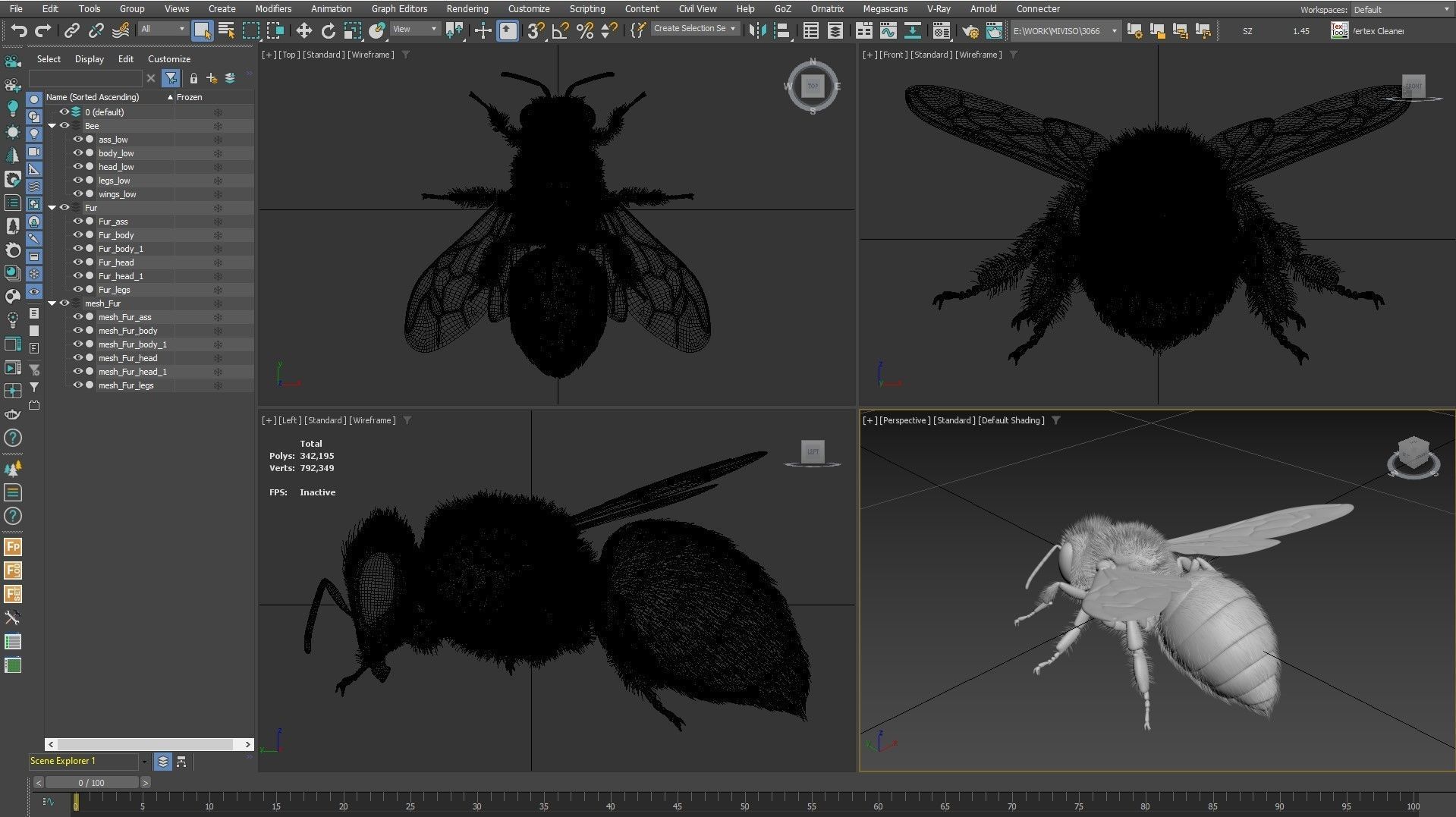 Bee 3D model 3D model_15