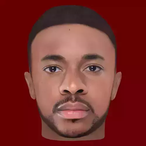Raheem Sterling Head - Low poly head for game Low-poly
