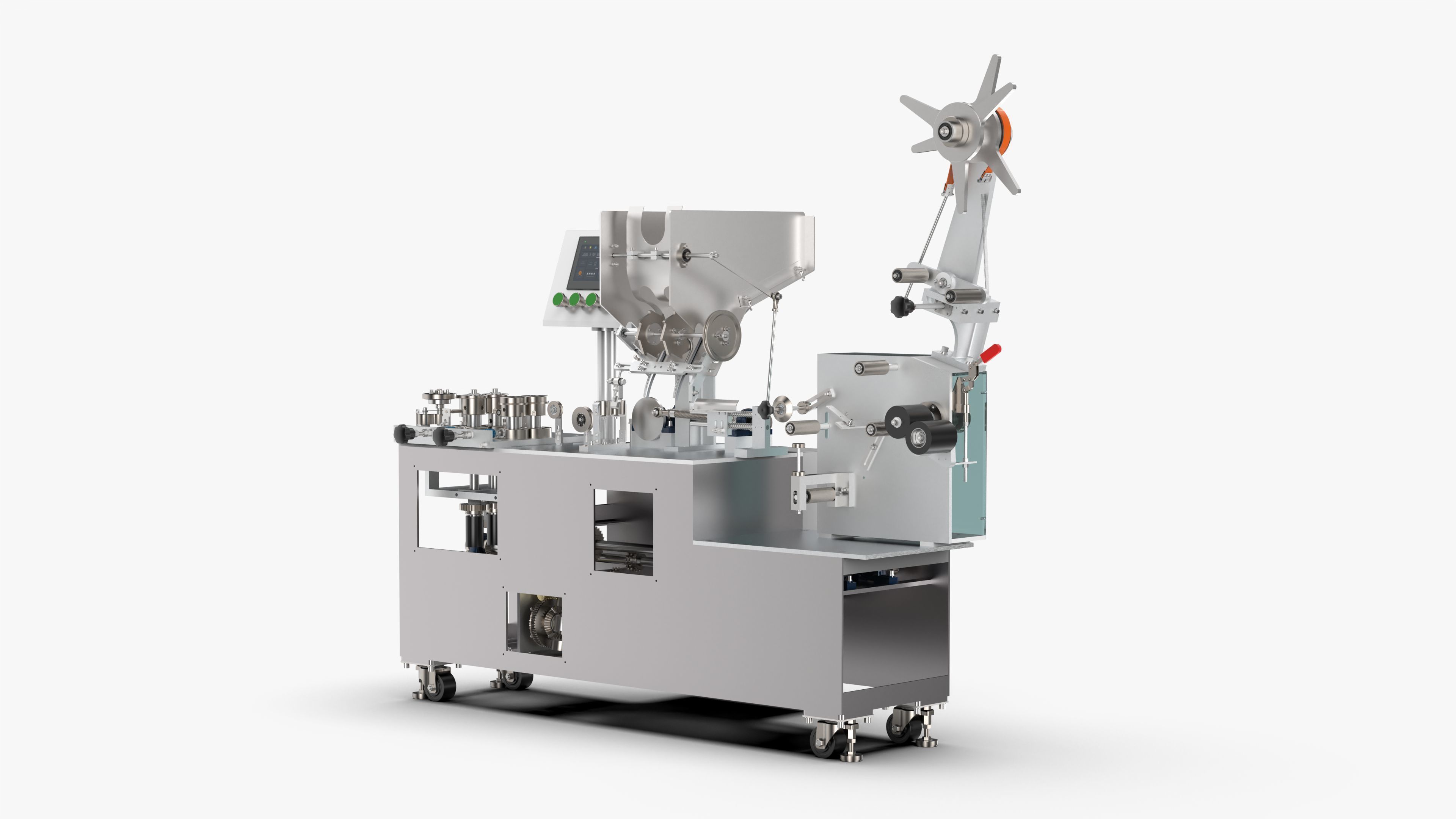 Chopsticks Straw Packing Machine 3D model_4