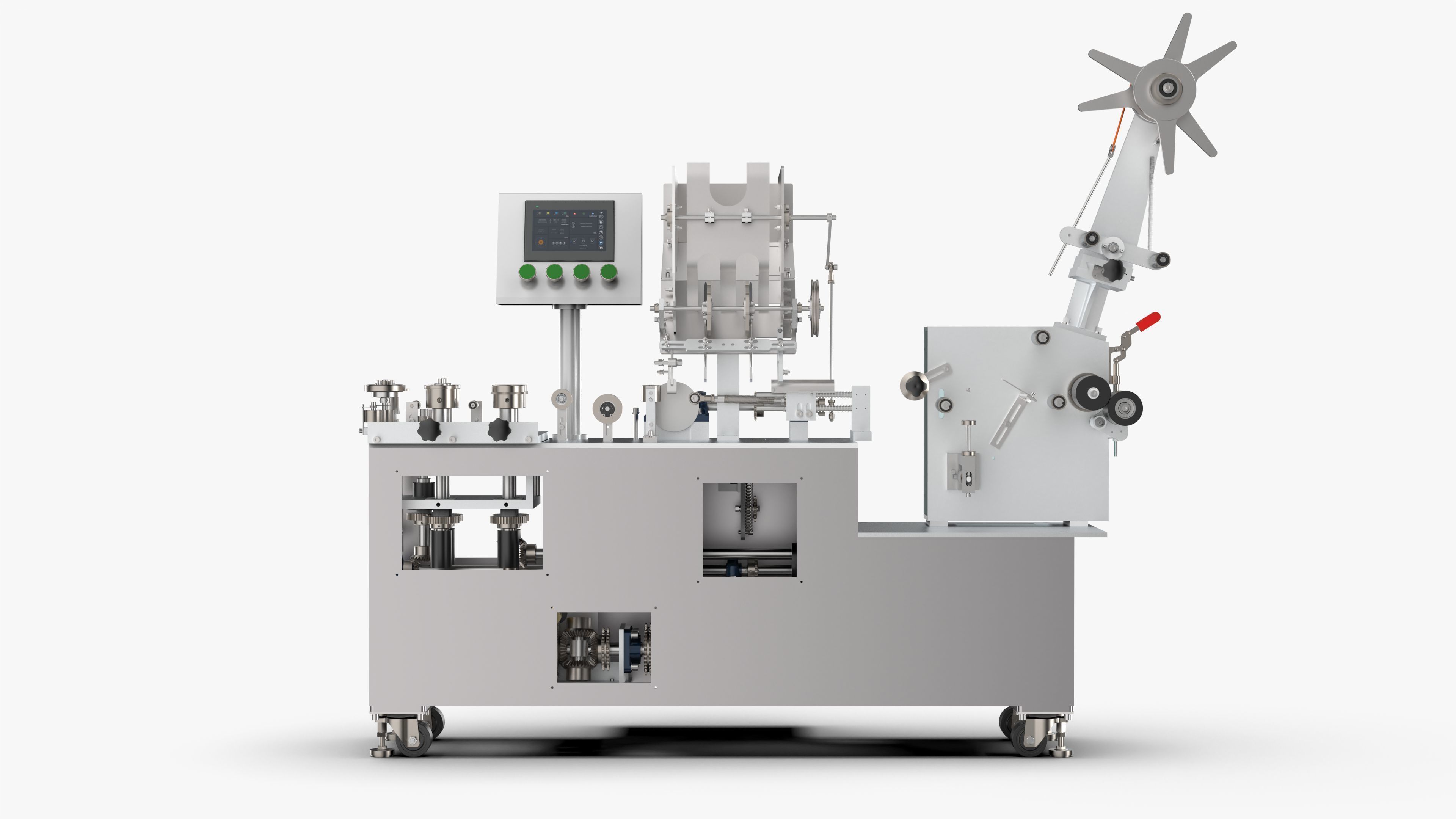 Chopsticks Straw Packing Machine 3D model_5