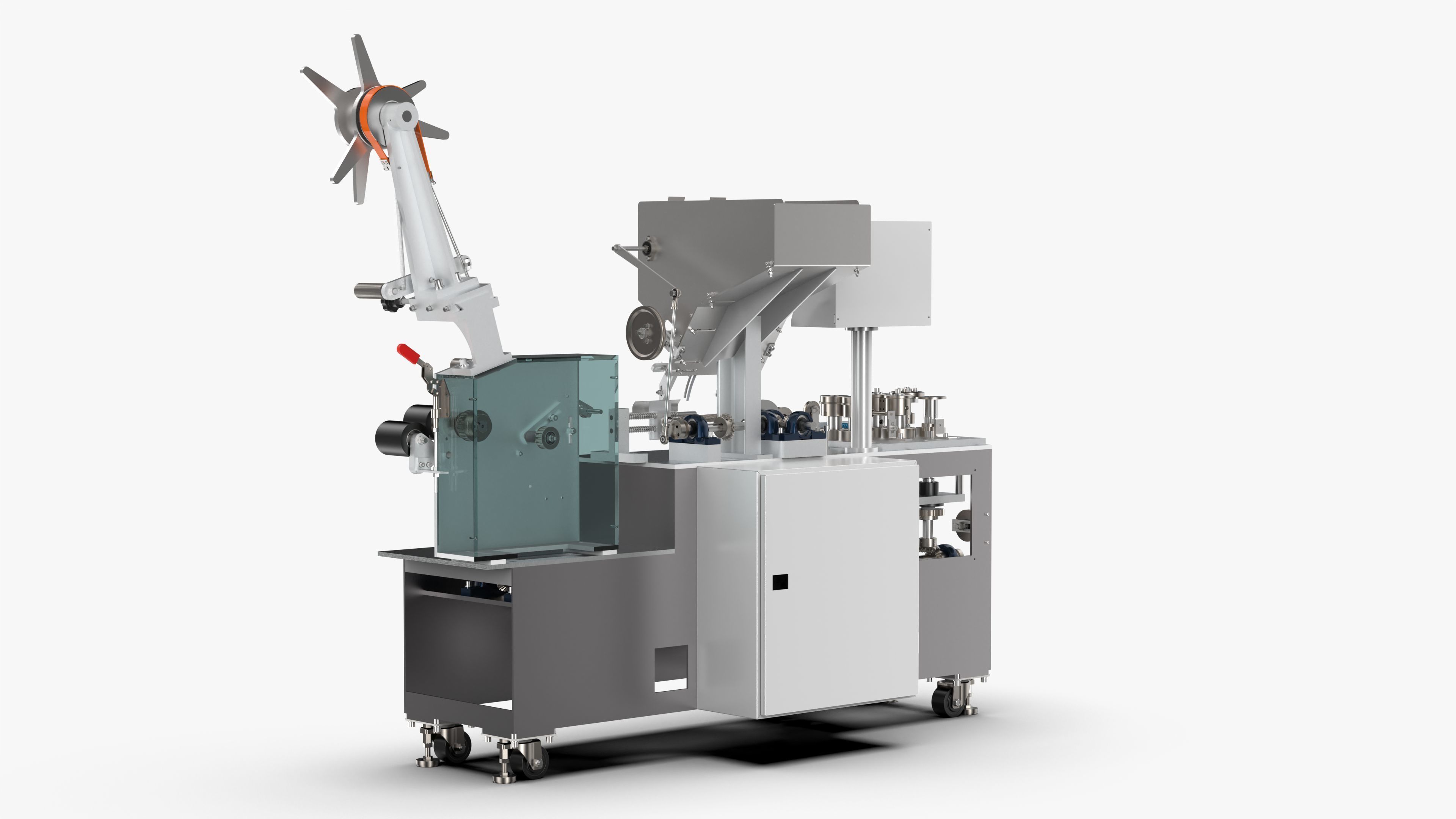 Chopsticks Straw Packing Machine 3D model_3