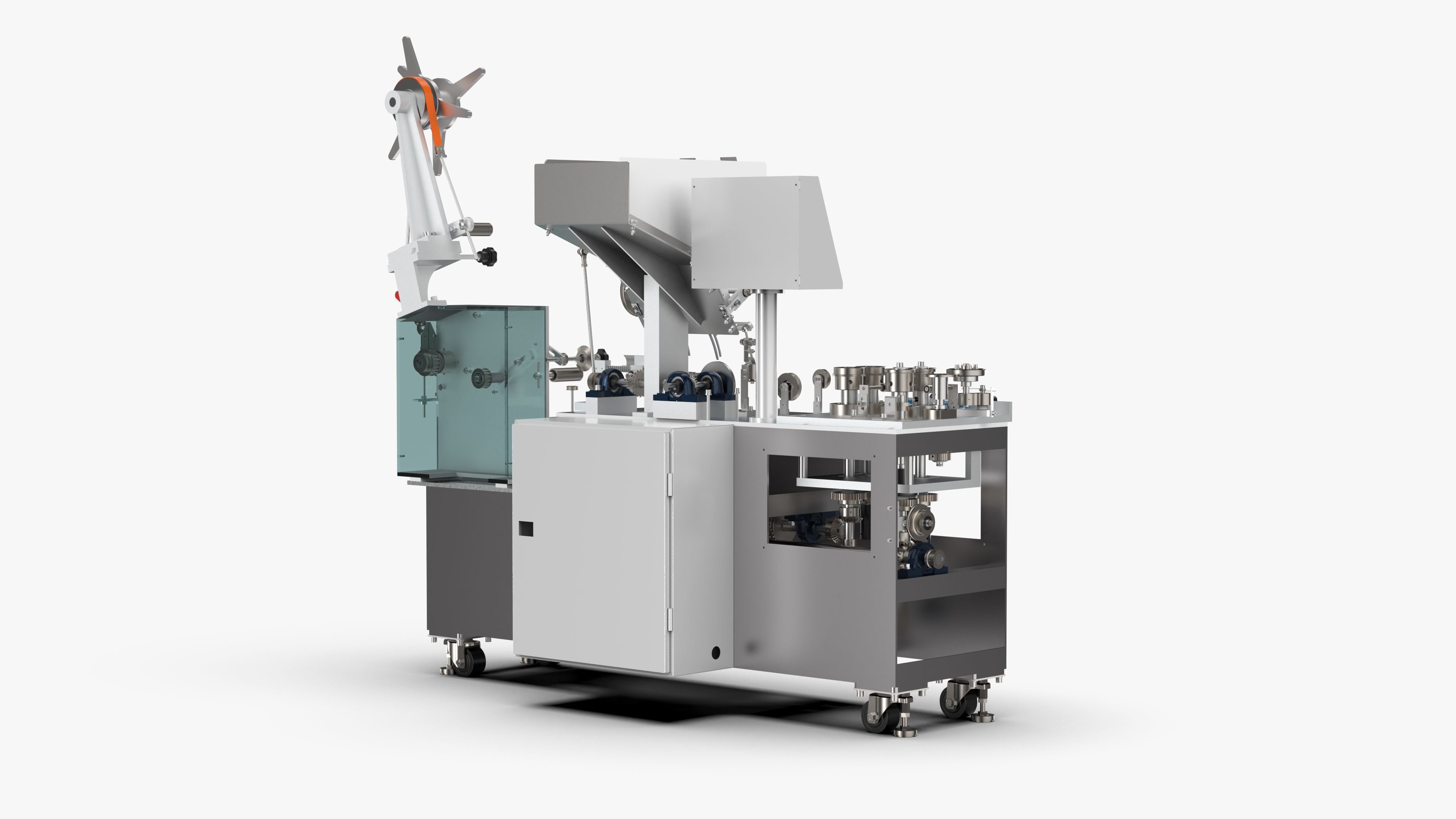 Chopsticks Straw Packing Machine 3D model_2