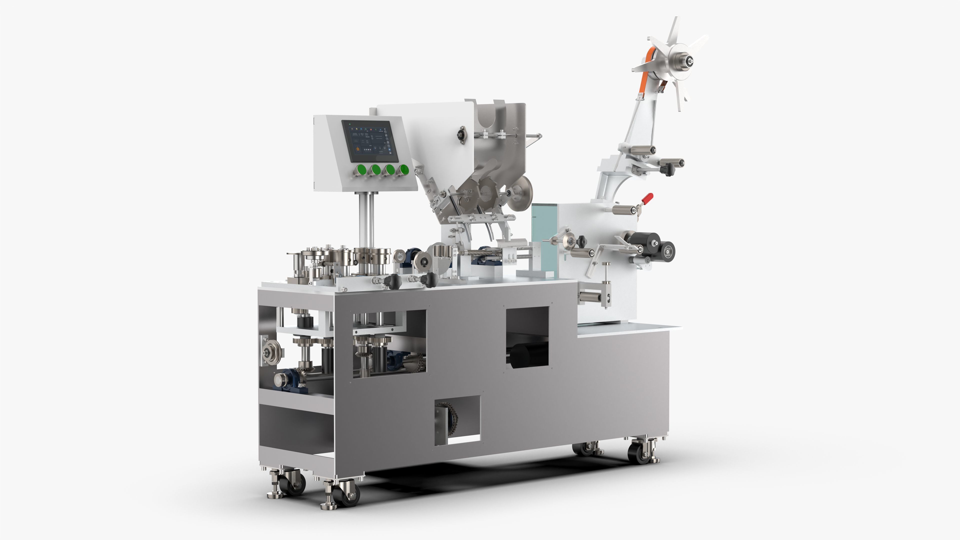 Chopsticks Straw Packing Machine 3D model_1