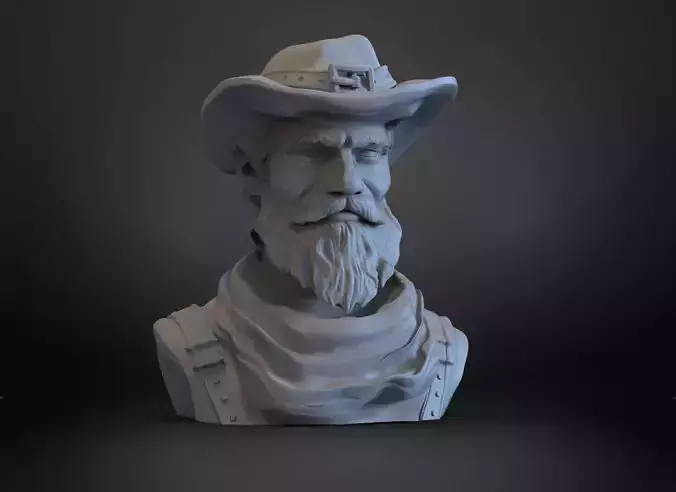 Cowboy Bust