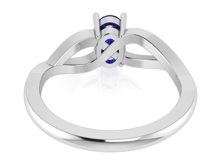 Oval Basket Setting Ring 3107 3D print model_3