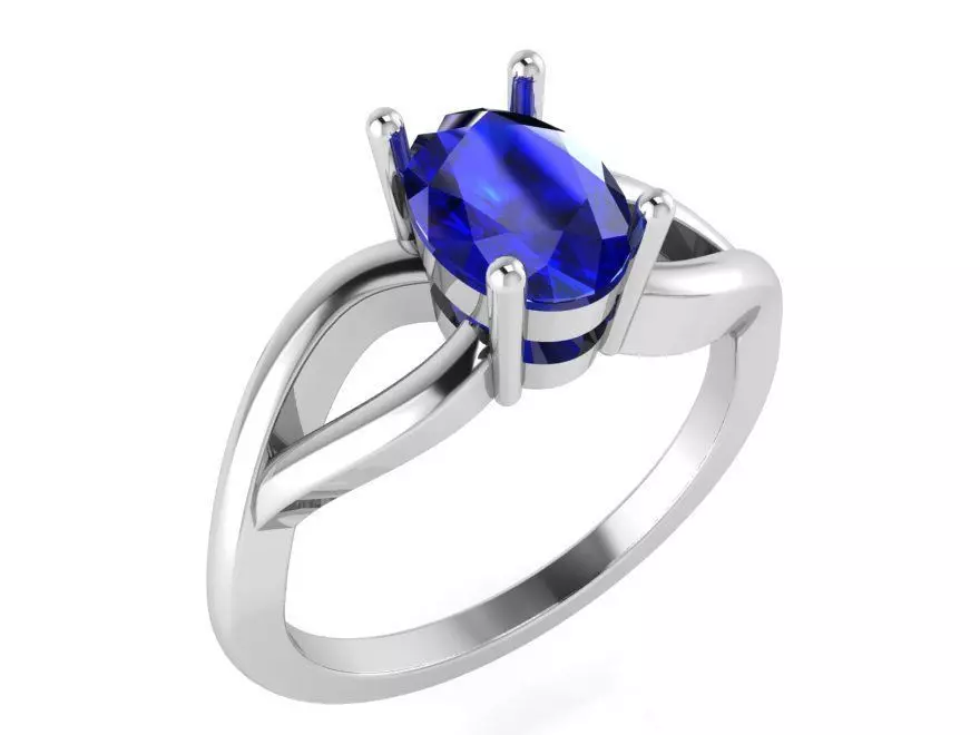 Oval Basket Setting Ring 3107 3D print model_0