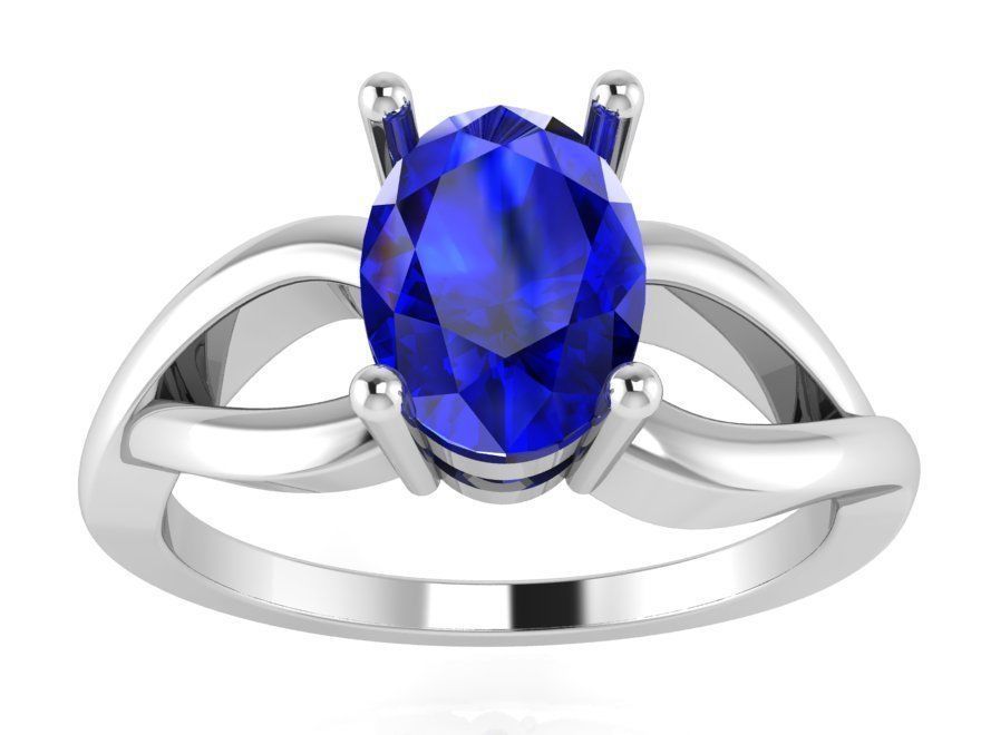 Oval Basket Setting Ring 3107 3D print model_2