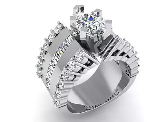 Pear Diamond Band 3109