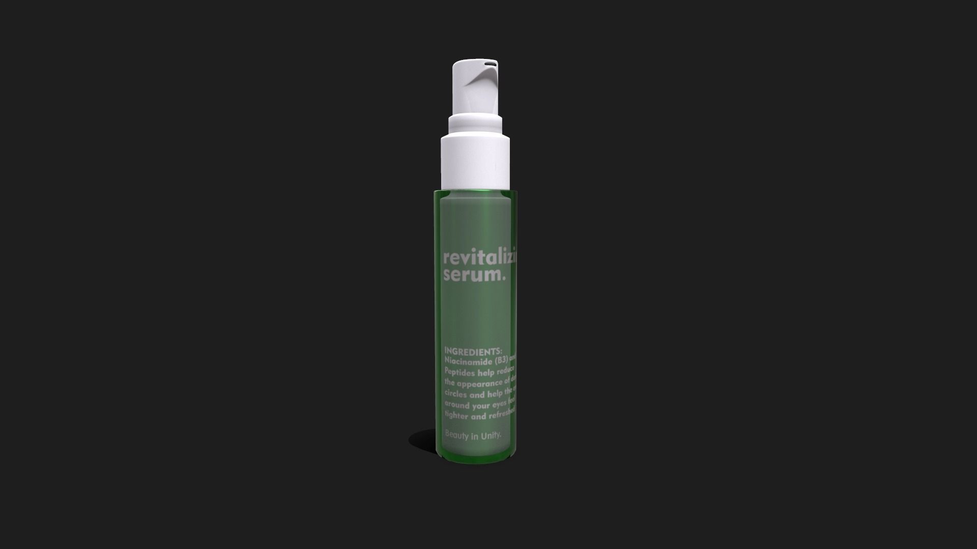 Serum Eye Cream Bottle Low-poly 3D model_1