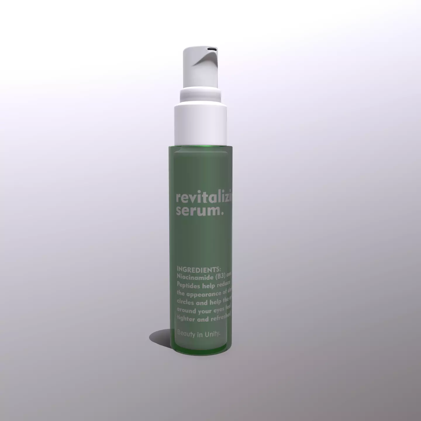 Serum Eye Cream Bottle Low-poly 3D model_0