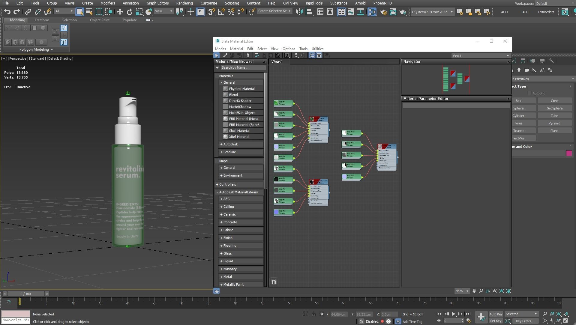 Serum Eye Cream Bottle Low-poly 3D model_7