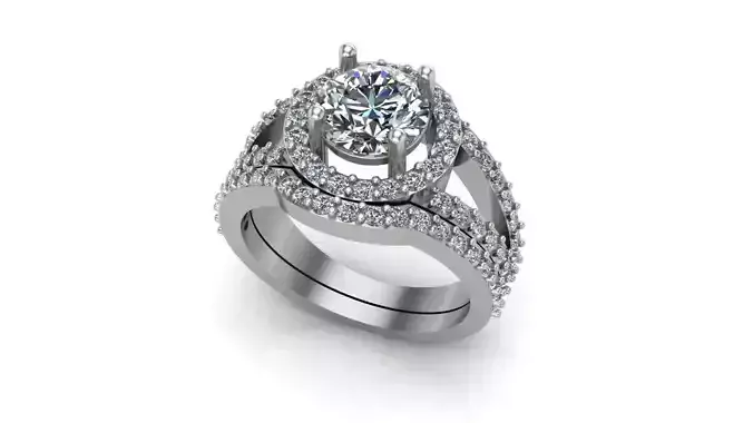 Anillo compromiso con banda-engagement ring with band SORD23004