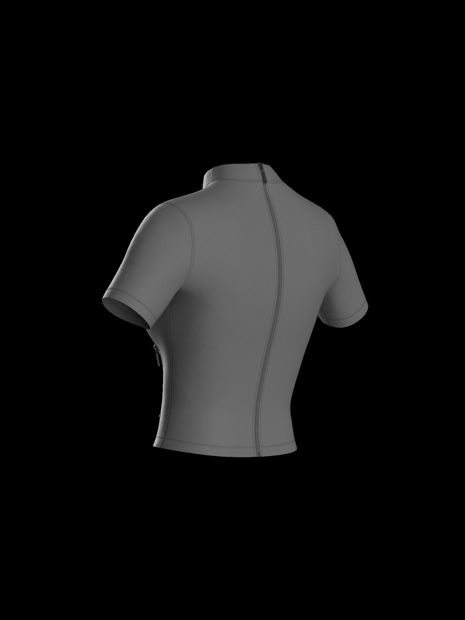 Female top 3D model_3