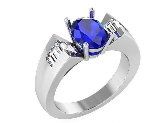 Oval Basket Ring 3125 3D print model