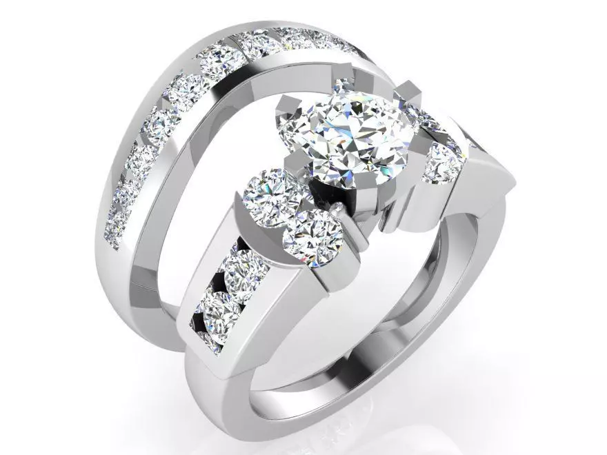 Peg Setting Ring With Band 3135 3D print model