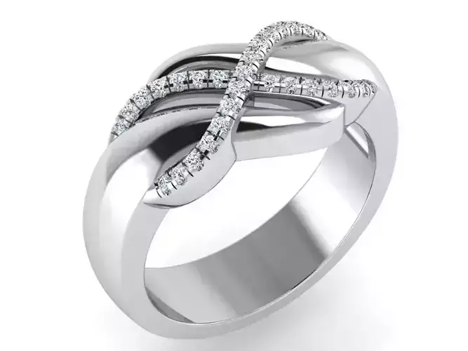 Twisted Diamond Ring 3136