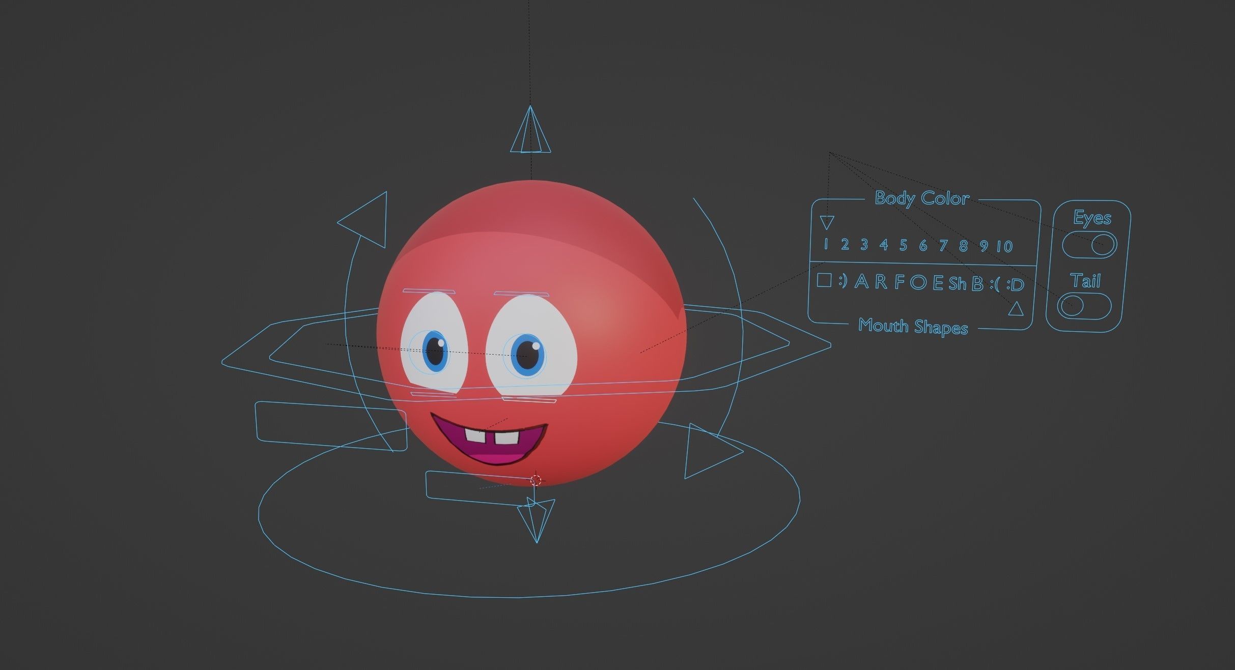 Blender Ball Rig Free 3D model_1