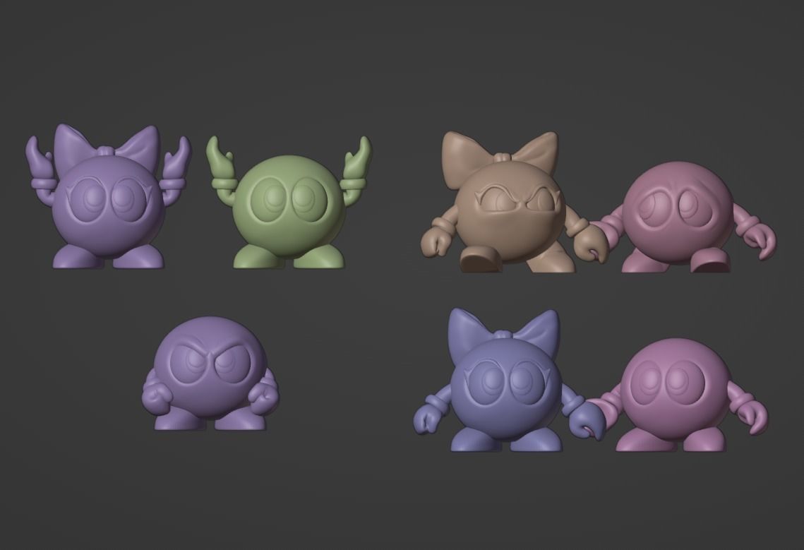 7 in 1 Lala and Lolo 3D print model_9