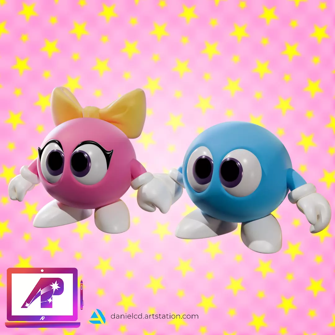 7 in 1 Lala and Lolo 3D print model_0