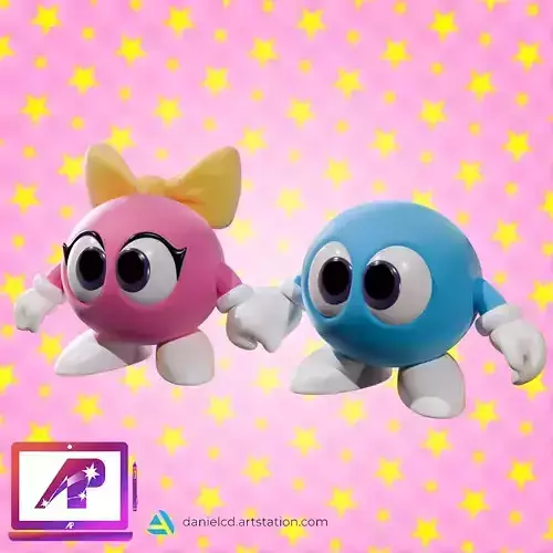 7 in 1 Lala and Lolo 3D print model