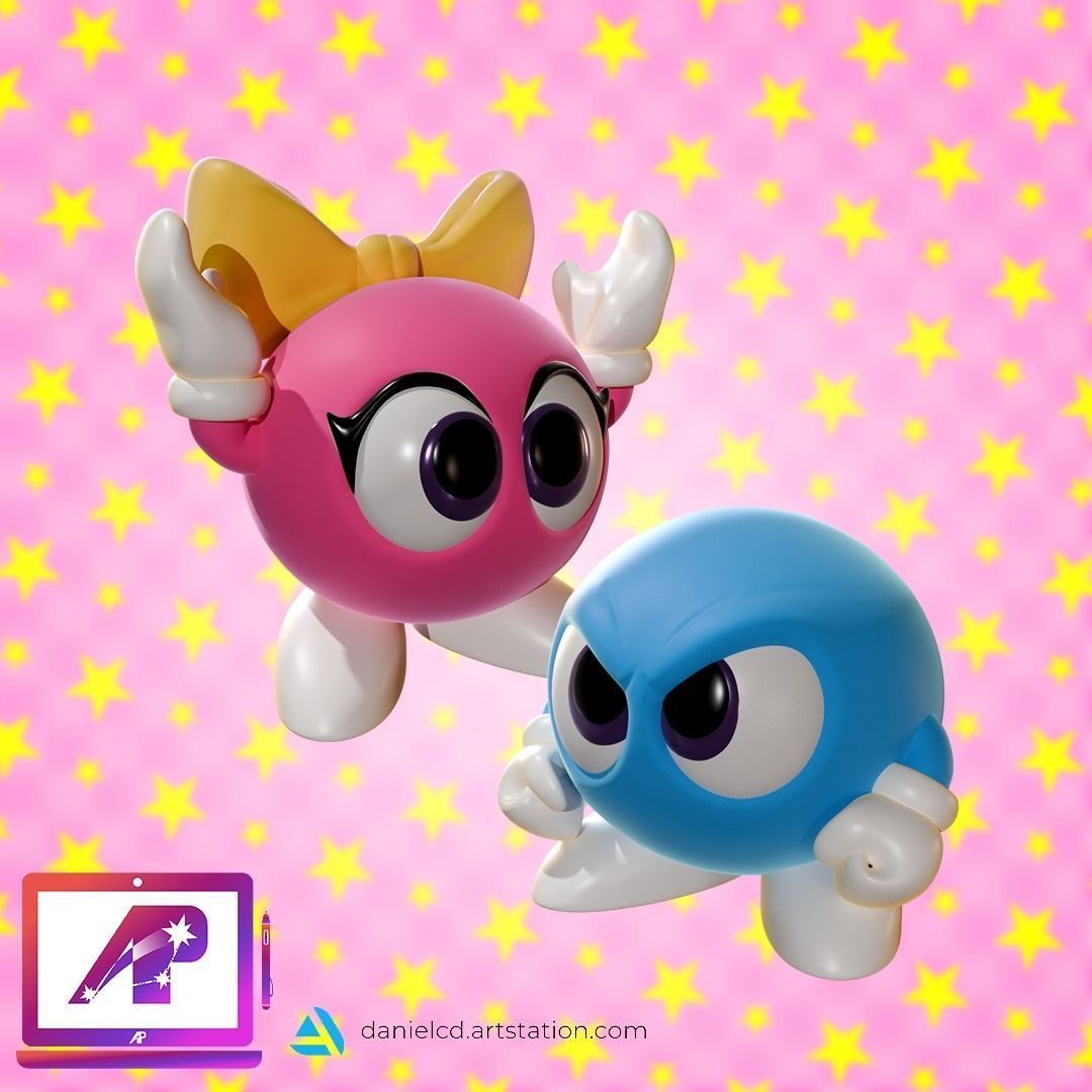 7 in 1 Lala and Lolo 3D print model_1