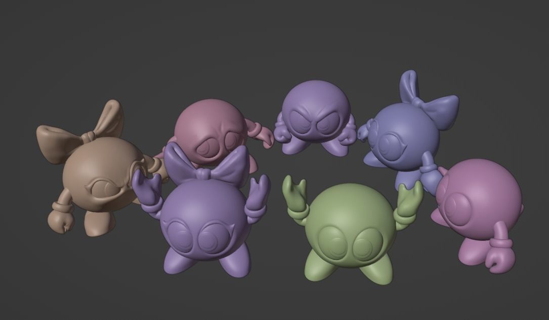 7 in 1 Lala and Lolo 3D print model_8