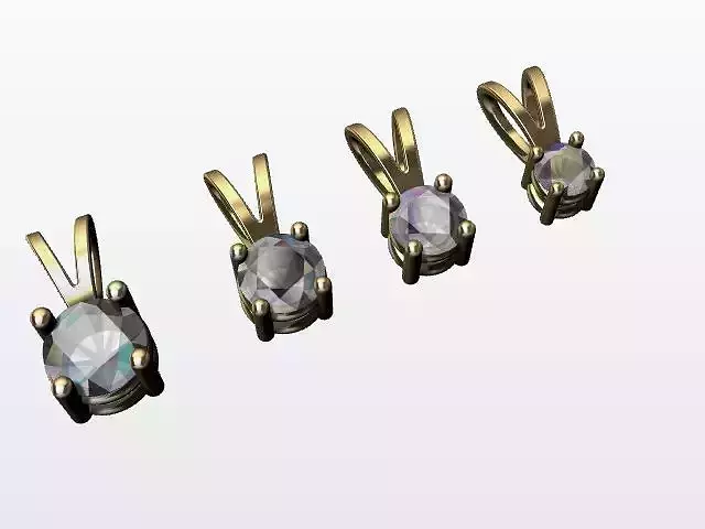 Diamond Necklace 4 SIZE