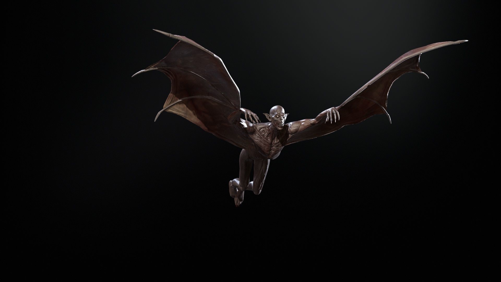Vampire Low-poly 3D model_33