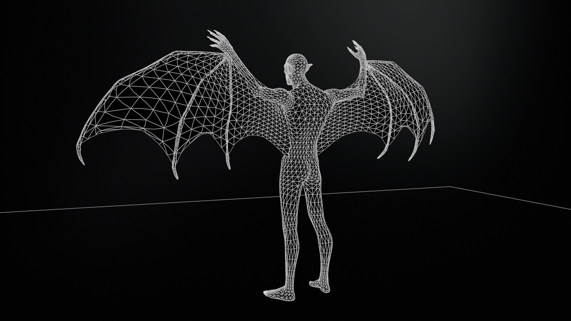 Vampire Low-poly 3D model_13