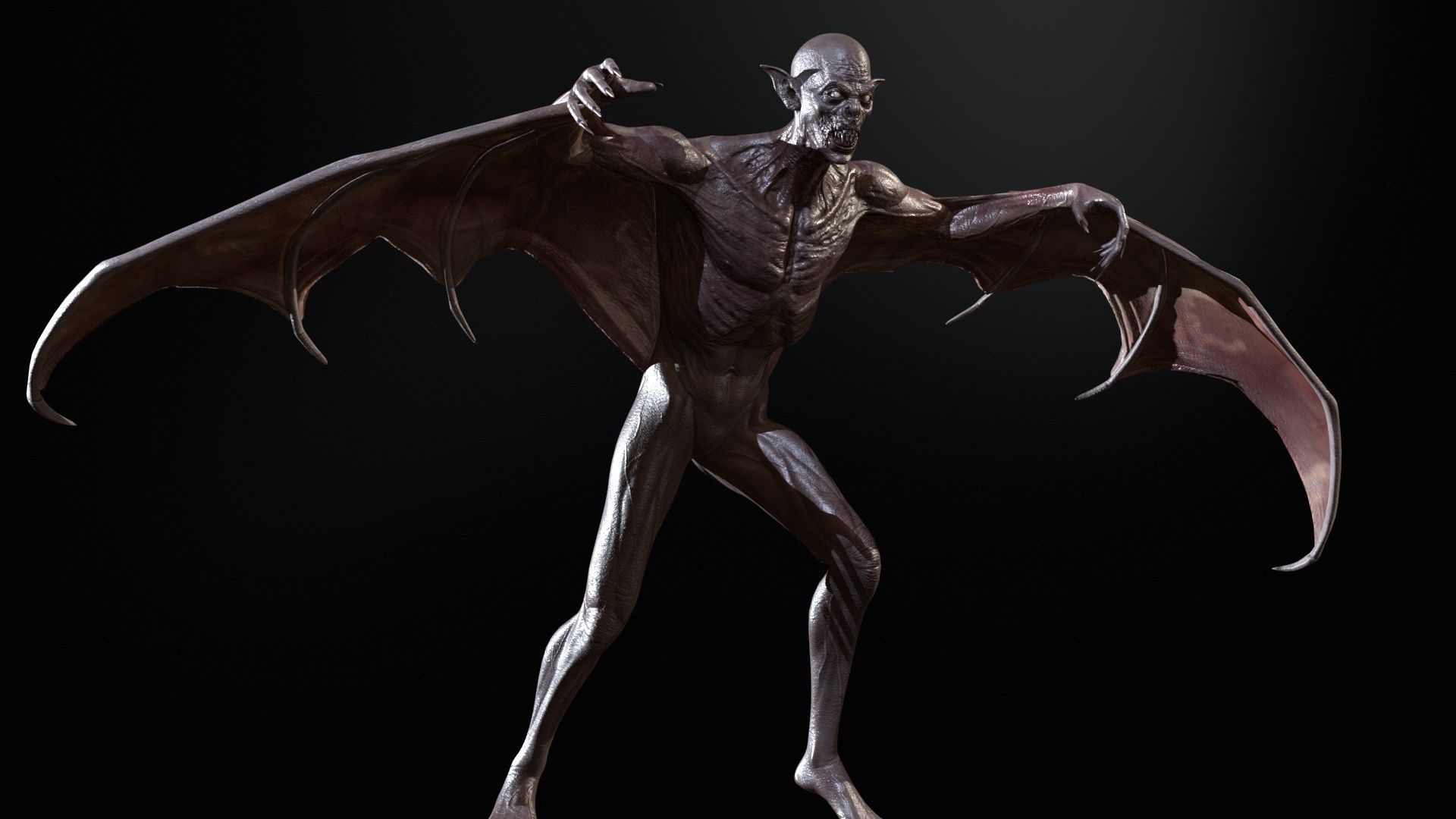 Vampire Low-poly 3D model_21