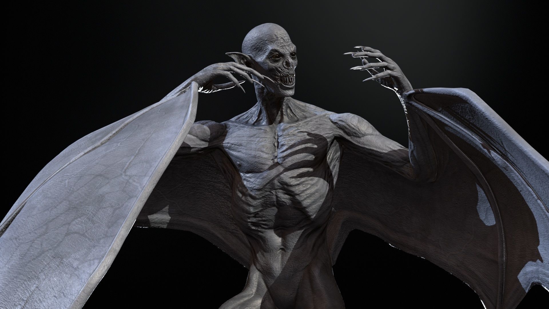 Vampire Low-poly 3D model_15